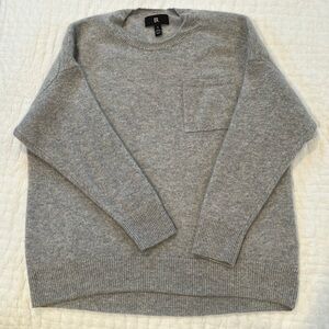 Banana Republic oversized gray cashmere sweater